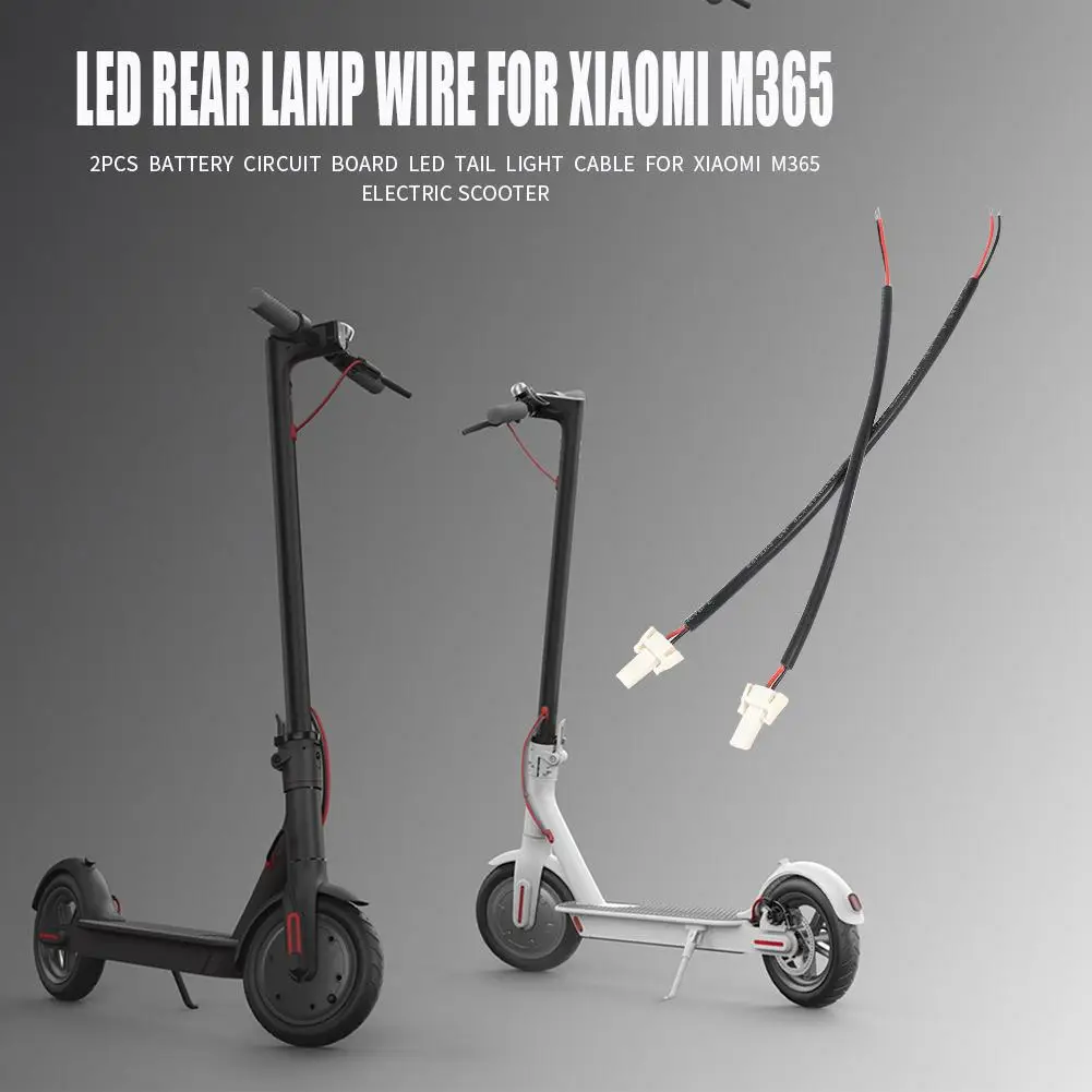 2 шт. LED батарея задний фонарь для подключения кабеля к кабелю Xiaomi M365