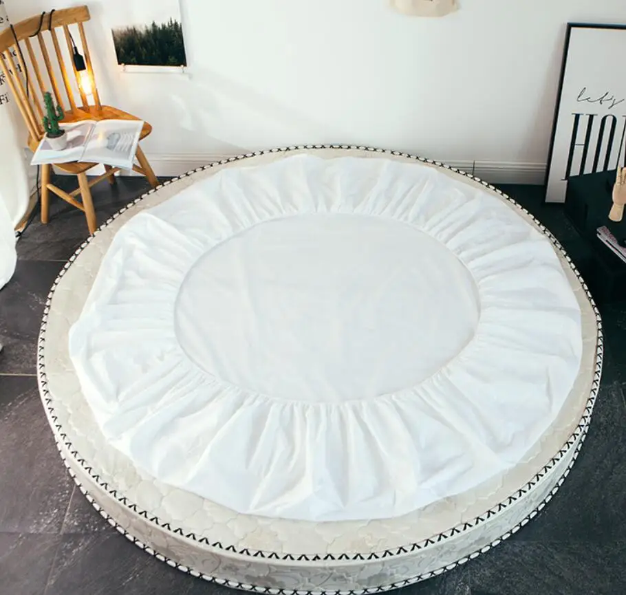 100% натуральный хлопок круглая кровать простой 4 шт. отельный Активный с принтом