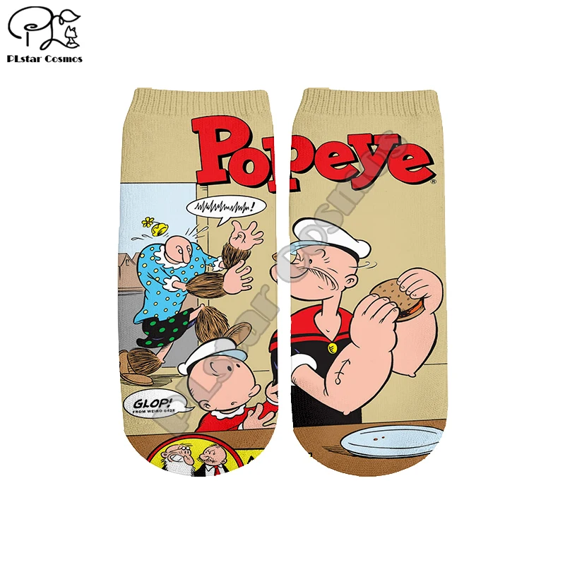 Летние Мультяшные носки Plstar Cosmos с 3 рисунками модные матросским шпинатом