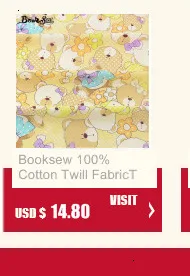 Booksew Лоскутное Шитье Хлопок саржевая ткань милые кошки животные дизайн ткань кукла подушка ремесло платье Материал тканевый измеритель ткани