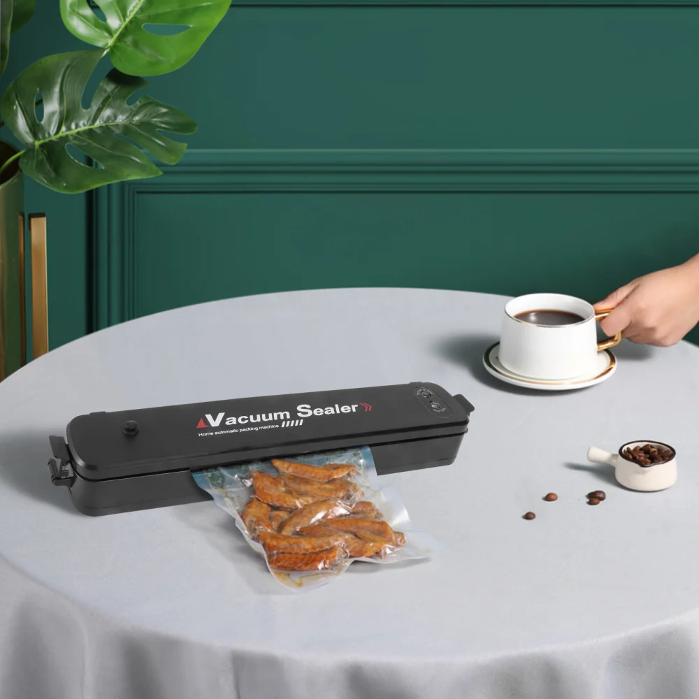 

Portable Automatic Vacuum Sealer Machine for Food Preservation Vaccum Packing with 15pcs Bags (US Plug)
