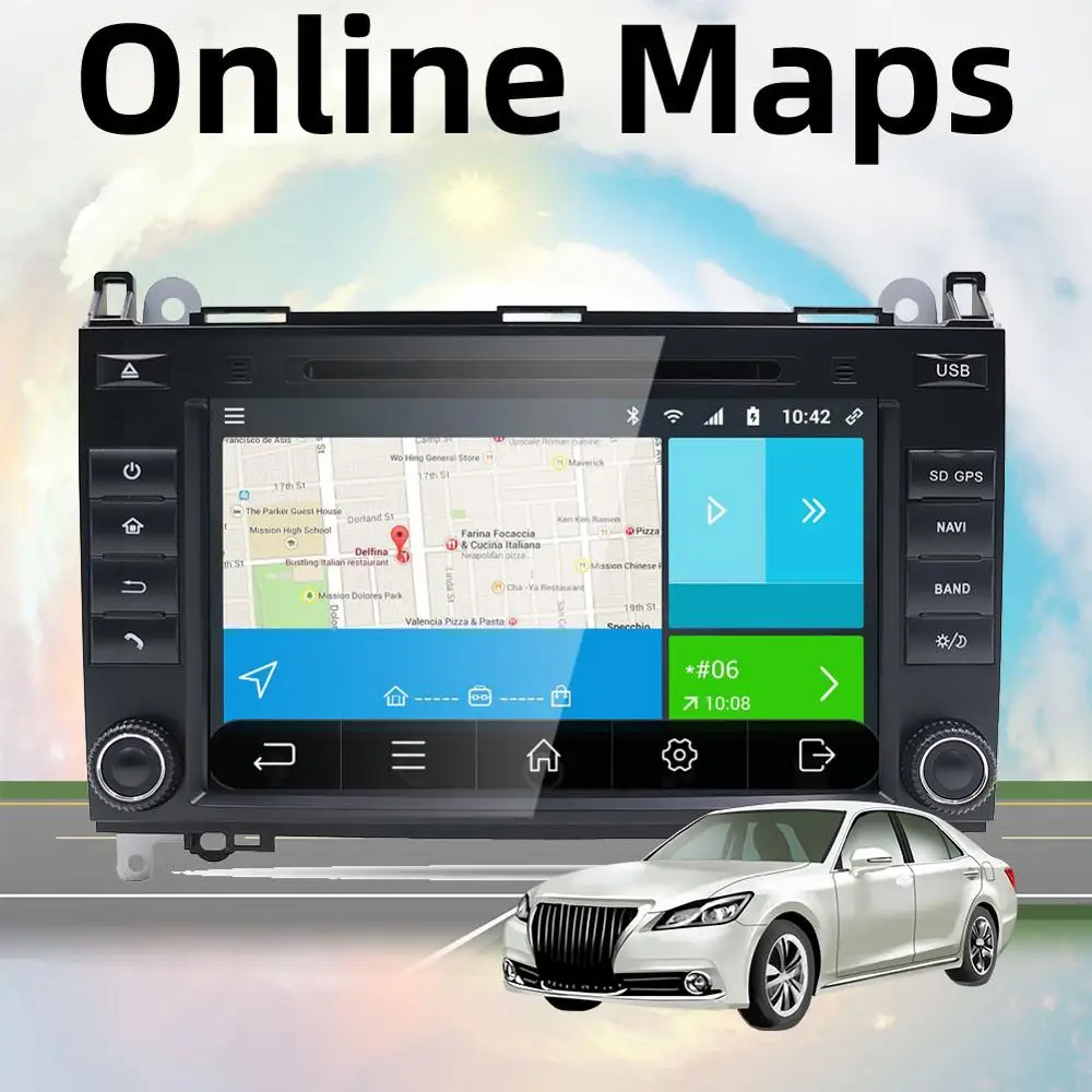 Bosion Android 9 0 автомобильный DVD Авто радио мультимедиа gps для Mercedes Benz B200 класс W169 W245 Viano