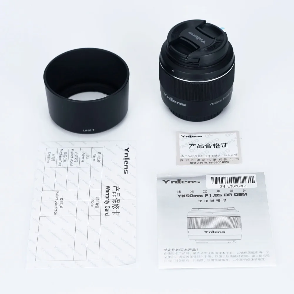 Yongnuo YN50mm F1.8S DA DSM объектив камеры Micro Single E Mount для Sony APS-C A6300 A6400 A6500 NEX7 рамка Автофокус