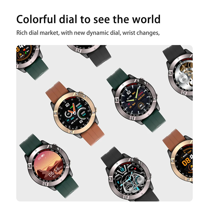 2021 мужские деловые Смарт часы Bluetooth напоминание о вызове Водонепроницаемый