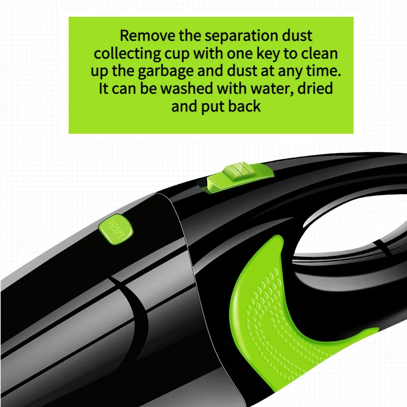 120 Вт автомобильный пылесос супер всасывающий беспроводной портативный ручной