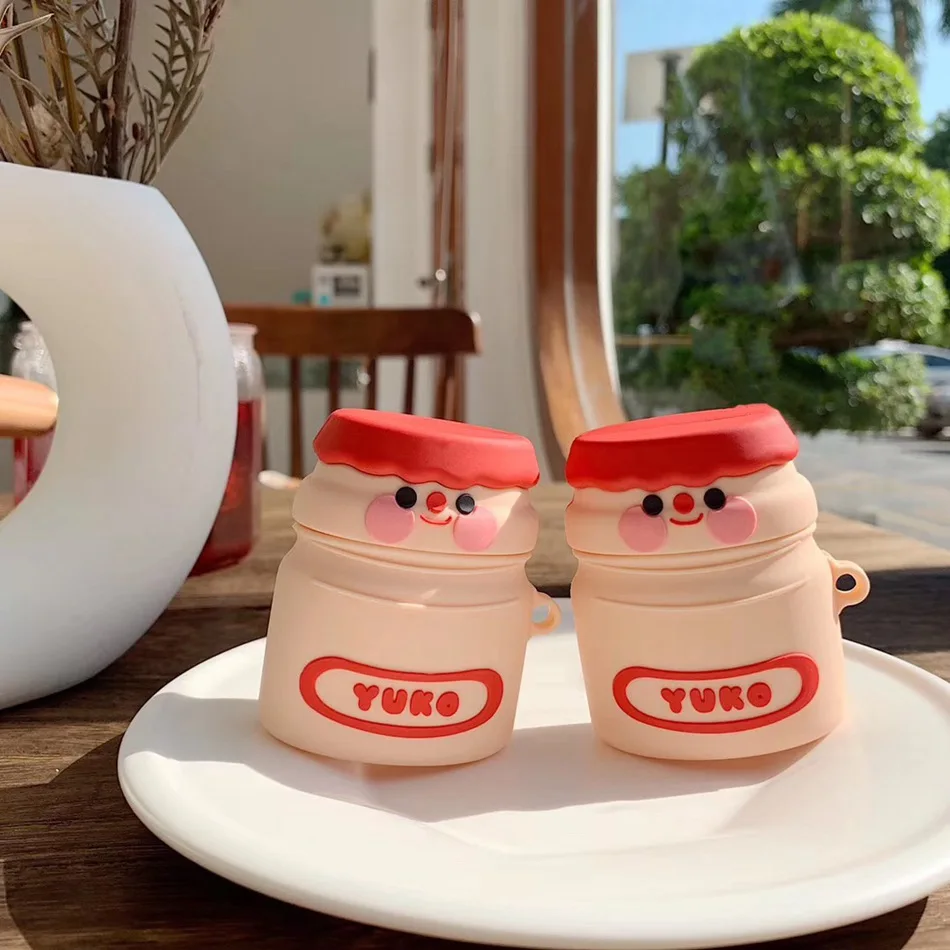 3D чехол для наушников s для AirPods, силиконовый чехол с милой собачкой из мультфильма, чехол для Apple Air pods 2, забавный чехол для наушников, кольцевой ремешок