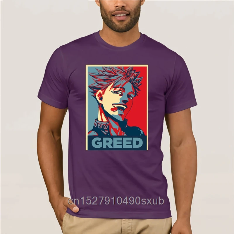 

raphic Ban Greed Seven deadly Sins Hope T Shirt Popular Men Soft Short Sleeve Tee Shirts