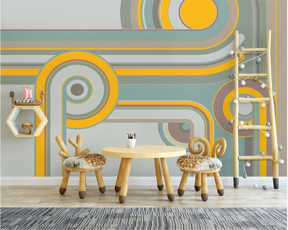 beibehang Customized simple modern geometric children's color block children's room background fashion papier peint wallpaper beibehang Customized simple modern geometric children's color block children's room background fashion papier peint wallpaper