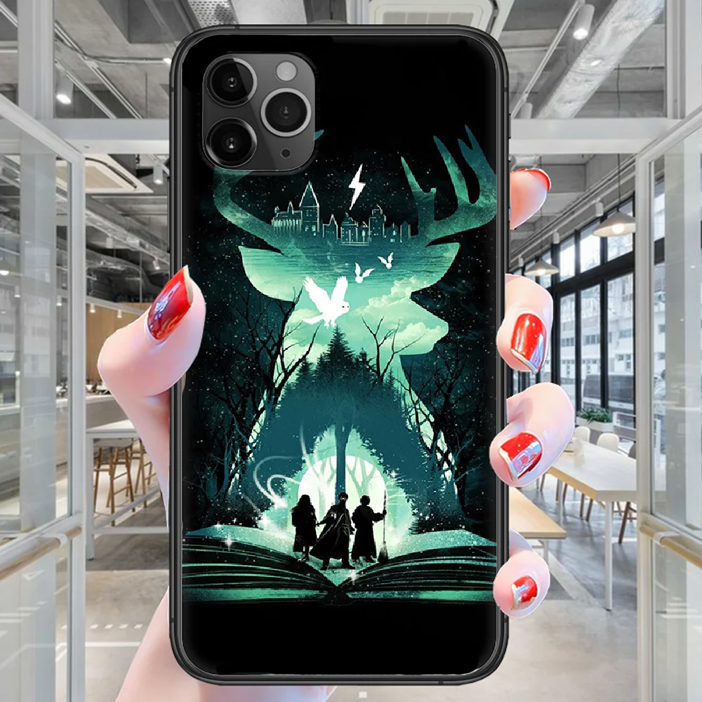 

Harries cartoon Anime Potterr Phone case For iphone 4 4s 5 5S SE 5C 6 6S 7 8 plus X XS XR 11 12 mini Pro Max 2020 black Coque