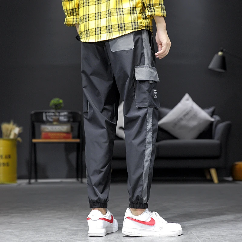 Новые стильные мужские брюки комбинезоны на весну повседневные спортивные