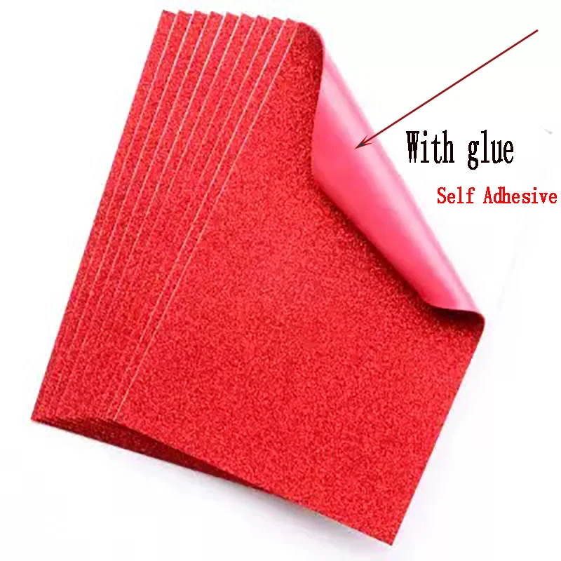 5 листы наклейки губчатая бумага с блестками золотая ручная работа EVA для