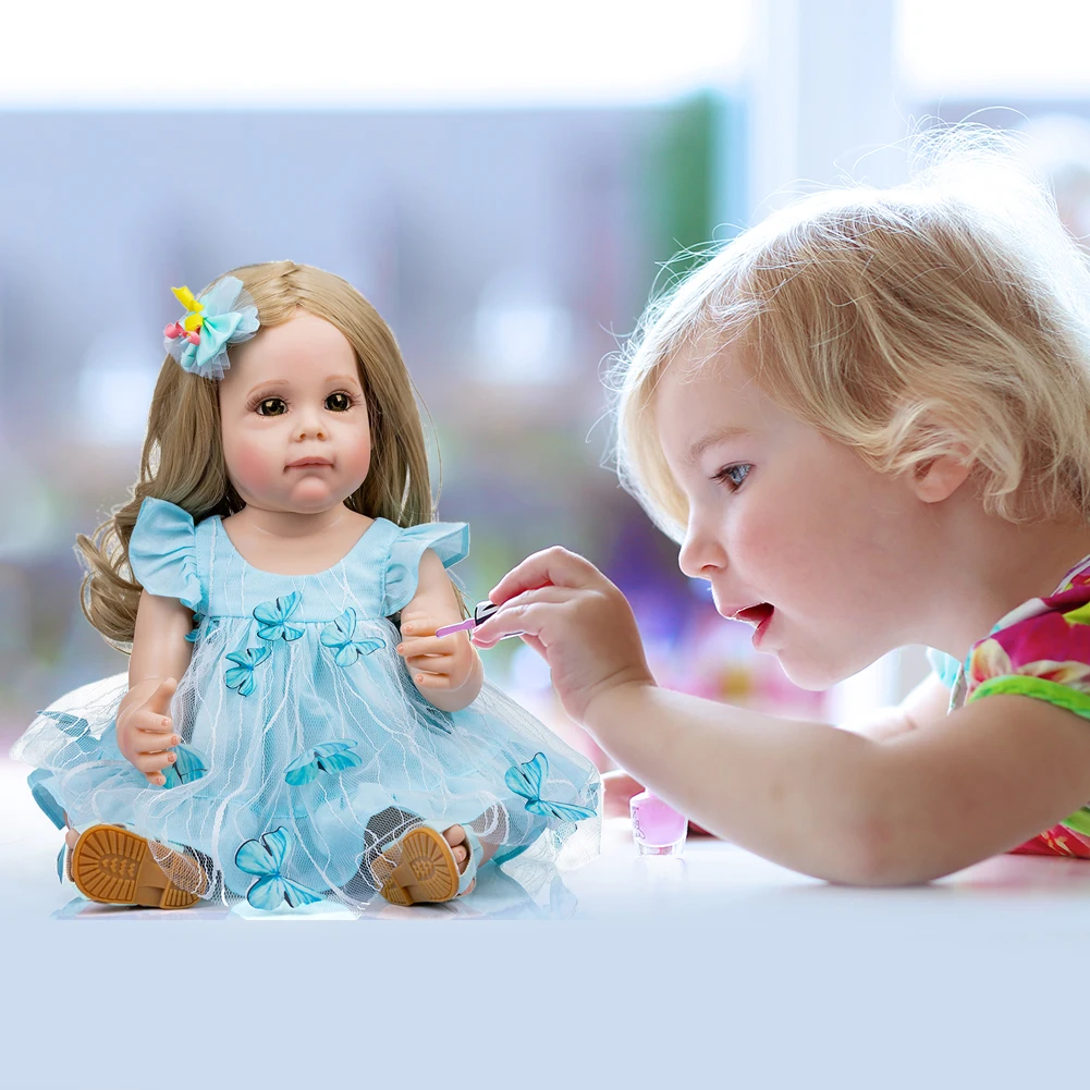 Реалистичная мягкая силиконовая кукла-младенец 22 дюйма |