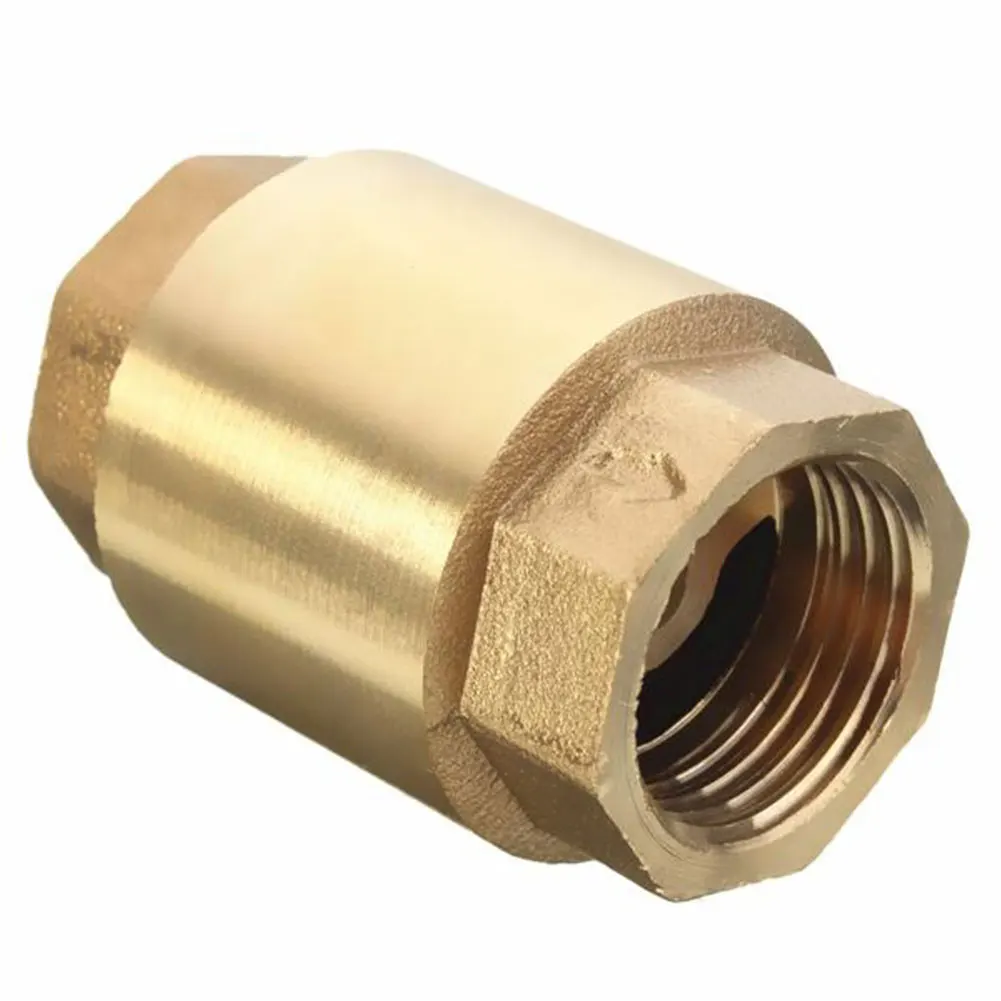 

In Line Check Water Control DIY Brass Home Connector Tool Spring Thread Vertical Accessories