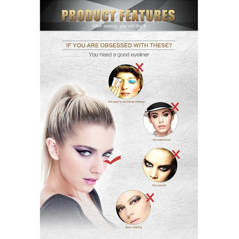 Новый Водонепроницаемый Косметический макияж Косметическая подводка для глаз