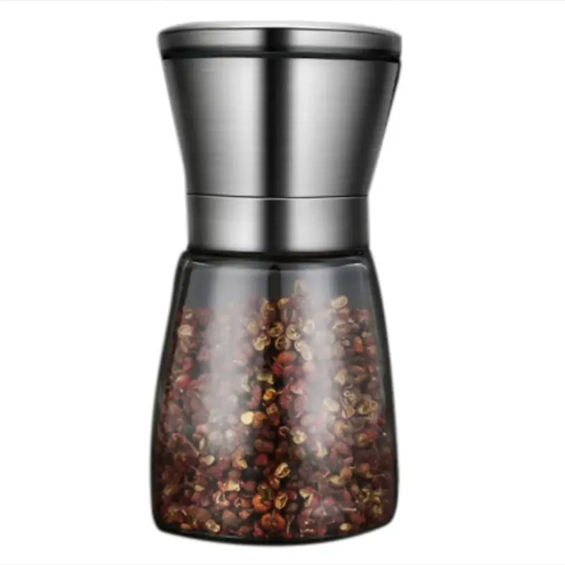 

Manual Pepper Grinder Stainless Steel Coarseness Adjustable Salt Spice Mill Tool U2JD