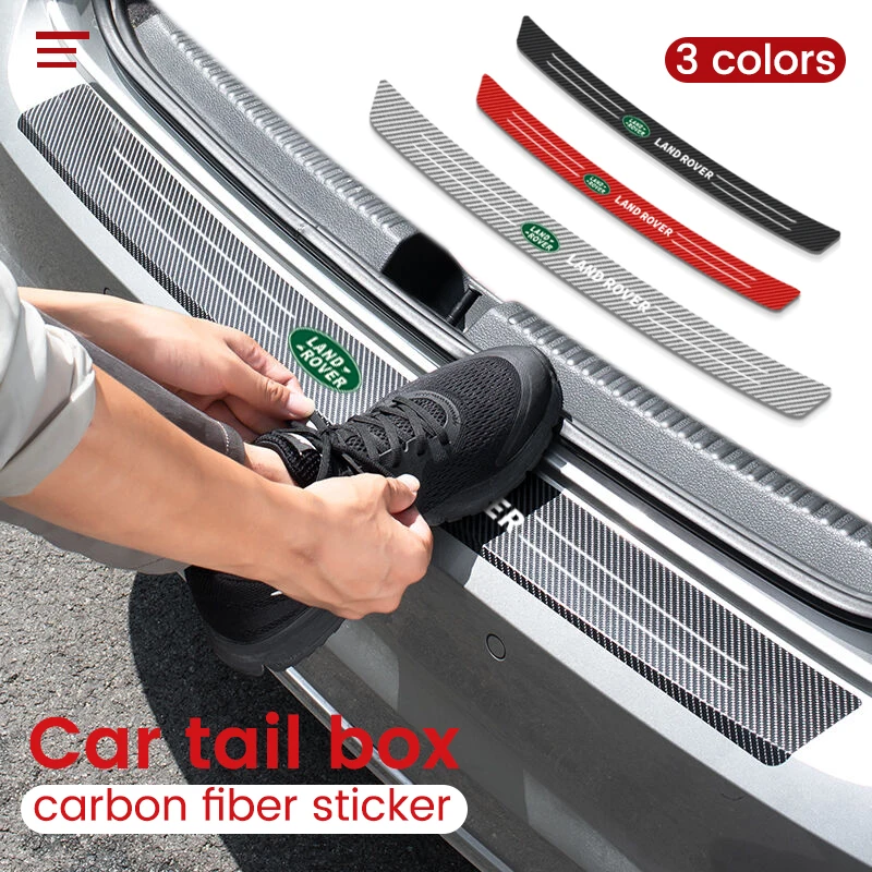 1 шт. Защитная Наклейка на задний бампер автомобиля из углеродного волокна для Land