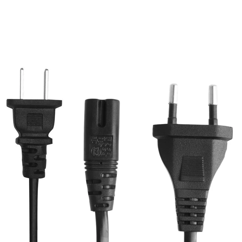 Электрический кабель питания европейского стандарта 2 контактный 1 5 м 250 В А для