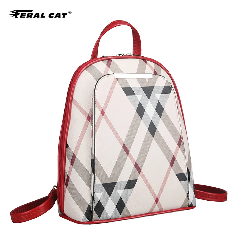 FERAL CAT 2020 женский рюкзак из искусственной кожи элегантные школьные сумки на плечо
