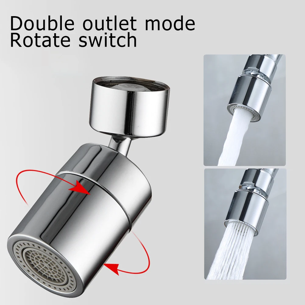

1080 Degree Rotating Bathroom Toilet Faucet Multifunctional Extender Basin Tap Kitchen Sink Stream Sprayer Head Tap