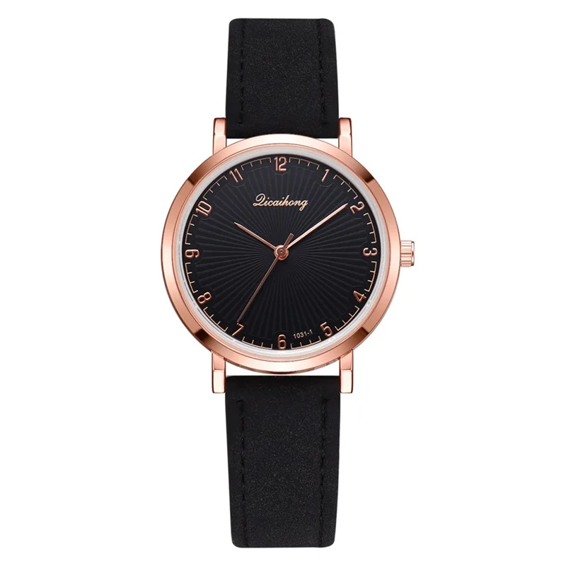 Роскошные женские часы модные повседневные Черные кожаные 2019 качественные