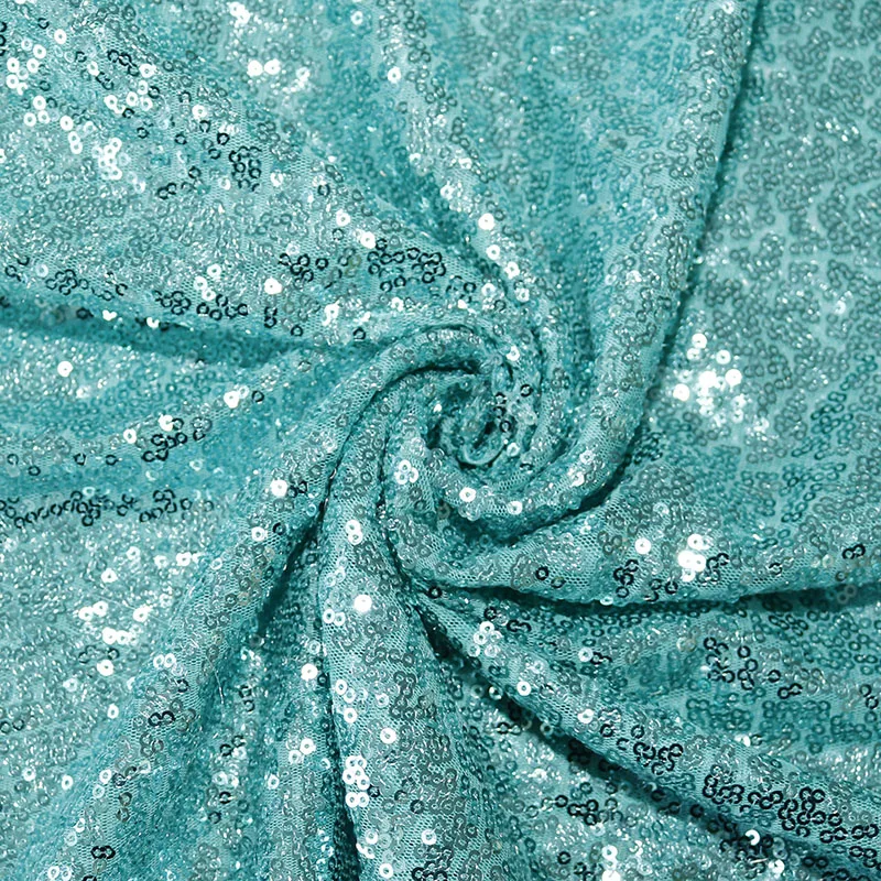 Высококачественная блестящая синяя скатерть Tiffany с блестками для мероприятий