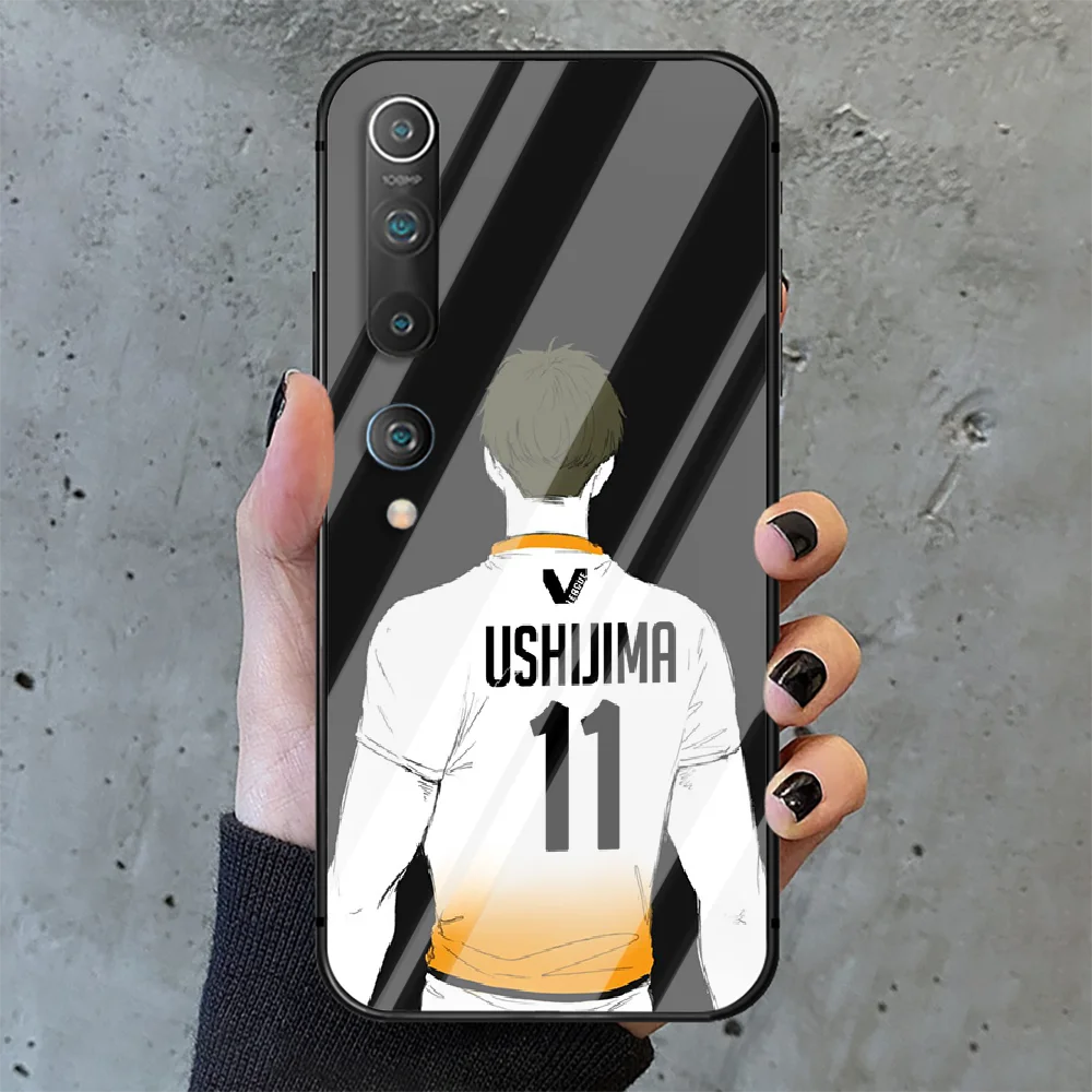 

Haikyuu!! Phone Tempered Glass Case Cover for Xiaomi Mi A MAX X POCO M Note 3 9 10 11 i T Pro Lite Trend Shell Black