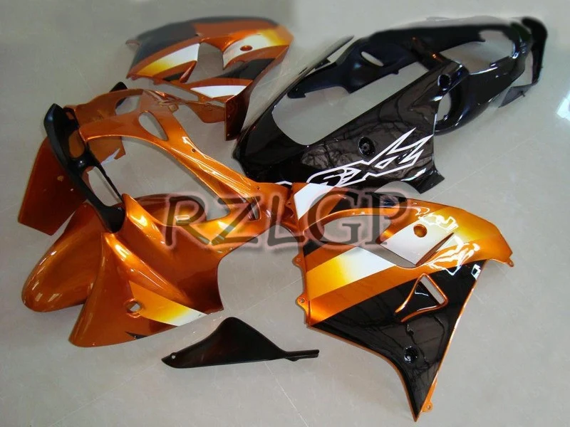 

Injection mold fairing kits for KAWASAKI Ninja ZX9R 00 01 motorcycle sports fairings kit 2000 2001 ZX 9R Golden Black body kit