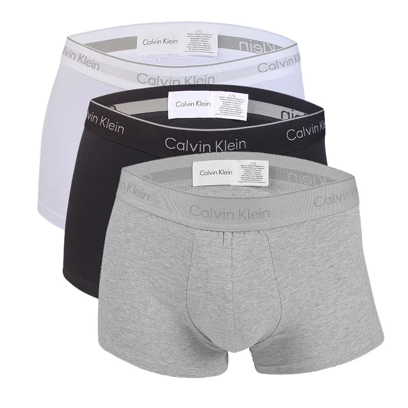 

Calvin Klein Men's Boxer 100% Cotton Shorts Underpants man Men's Panties Men Boxer Underwear 3 pice