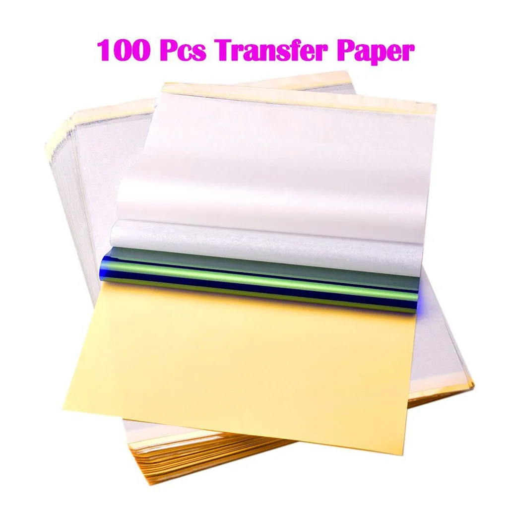 

100 Sheets Supply Thermal Tracing Stencil Copier Transfer Paper Set