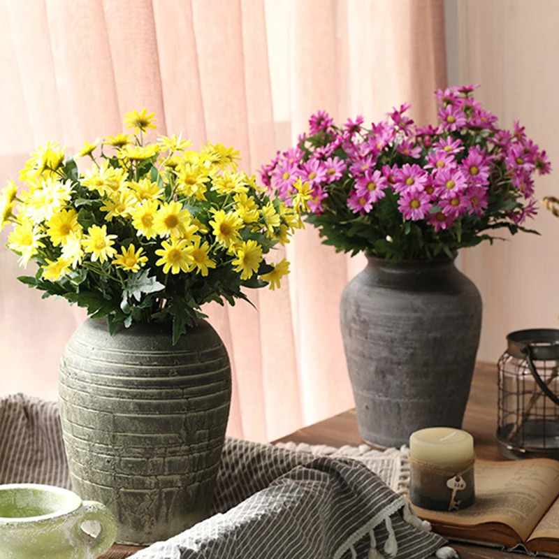 

Small Daisies Simulation Flower Silks Flower Family Bride Wedding Hotel Office Party Garden Decoration MDJ998