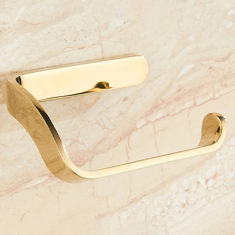 Gold Toilet Paper Holder Bathroom Roll Accessories Simple Design | Обустройство дома