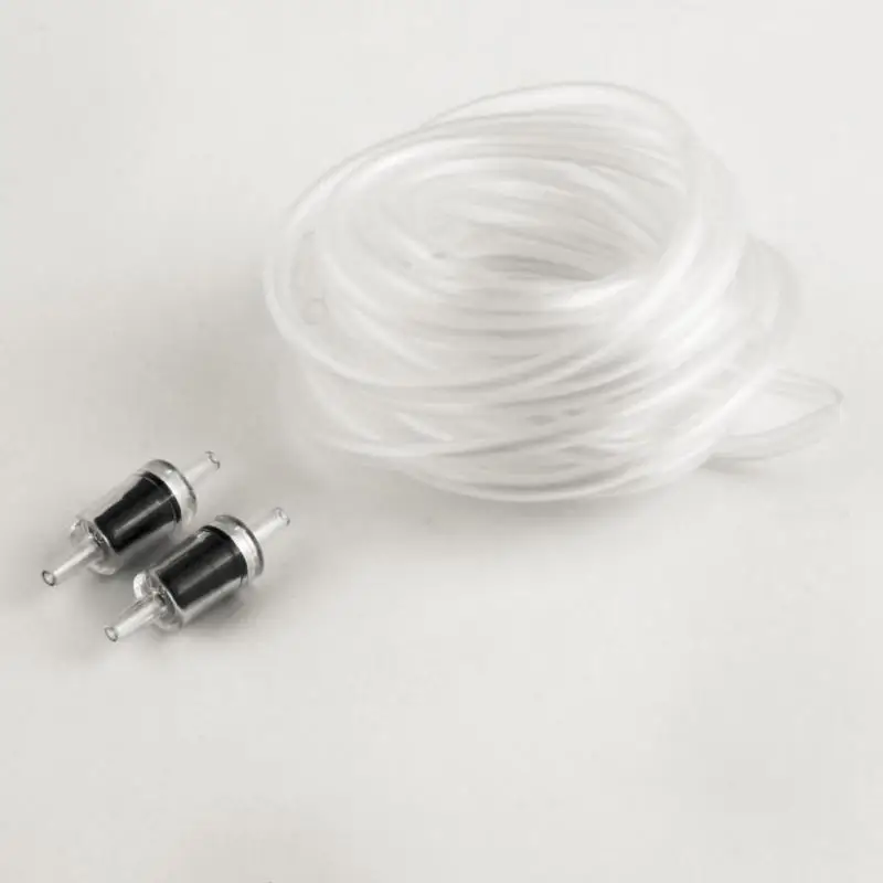 Лучшая цена аквариумные аксессуары 5 м воздушная трубка + 2 шт обратный клапан