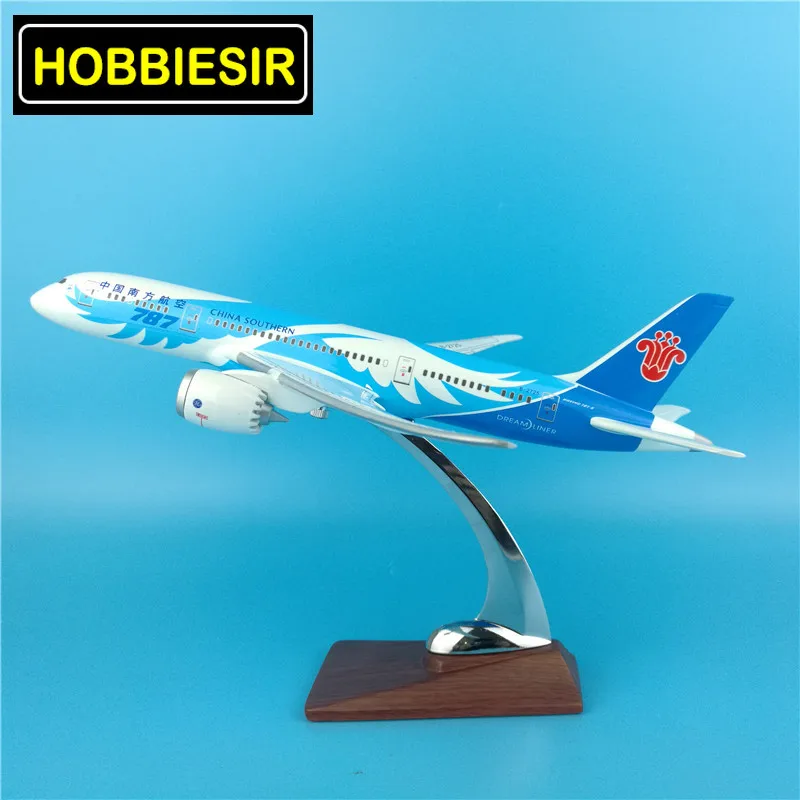 30 см 1:200 весы Boeing B787 Китай Southern AIR W Базовая Смола самолета статическая solide модель игрушка литая под давлением пластиковая самолет GiftsDisplay