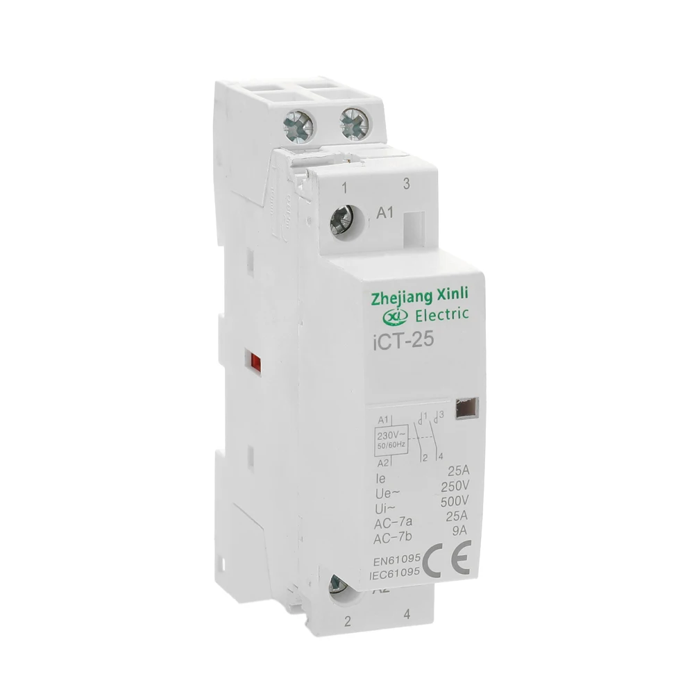 220V 50/60HZ Din rail бытовой AC Контактор В соответствии с стандартом 16A Американская