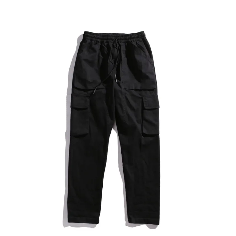 

Hip Hop Cargo Pants Men Fashion Harajuku Harem Pant Streetwear Casual Joggers Multi-Pocket Tie feet Men Pant M-3XL 2021 New