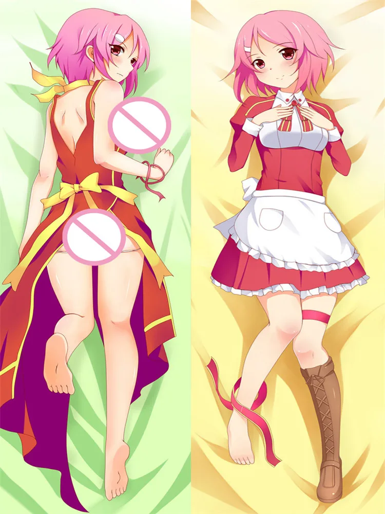 Аниме меч искусство онлайн САО сексуальная девушка Yui & Shinozaki Rika Otaku Dakimakura