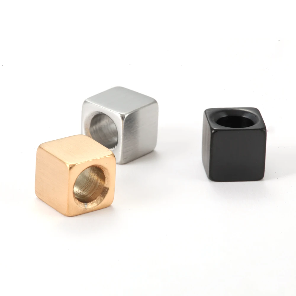 Золотые бусины для изготовления ювелирных изделий 8 мм из нержавеющей стали