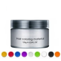 color hair wax styling pomade silver grandma grey disposable natural hair strong gel cream hair dye for women men 120g