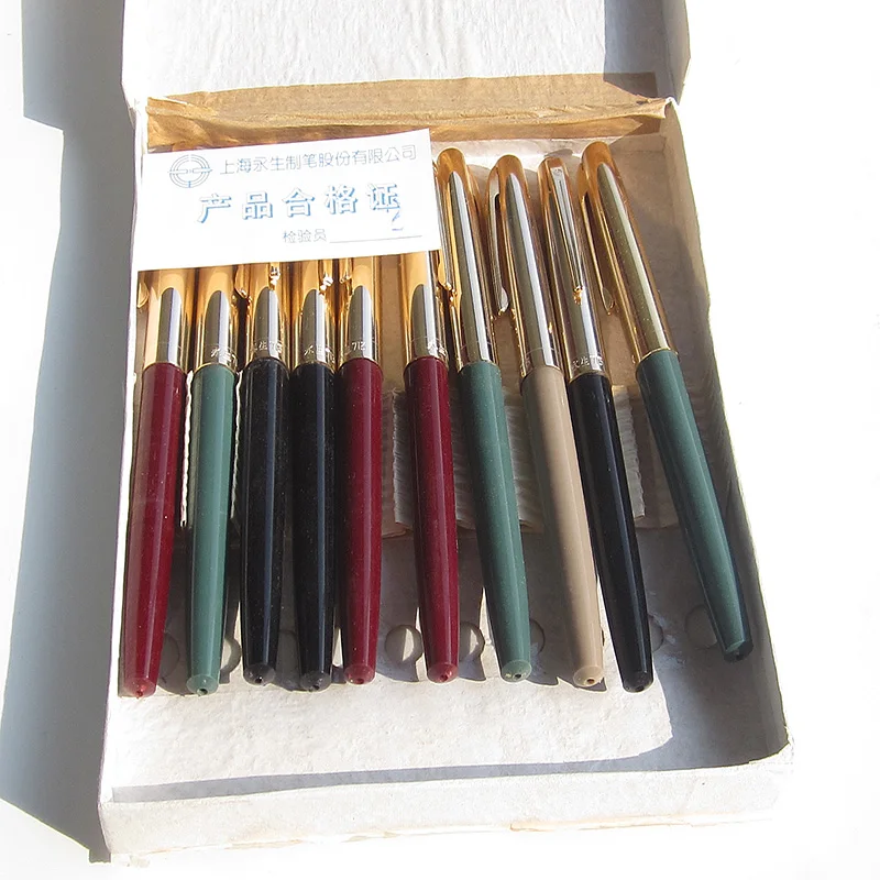 

New Old Stock Vintage WingS 713 Fountain Pen Fine Nib Thin Short Small Pupil Writing Production In The 1997 s