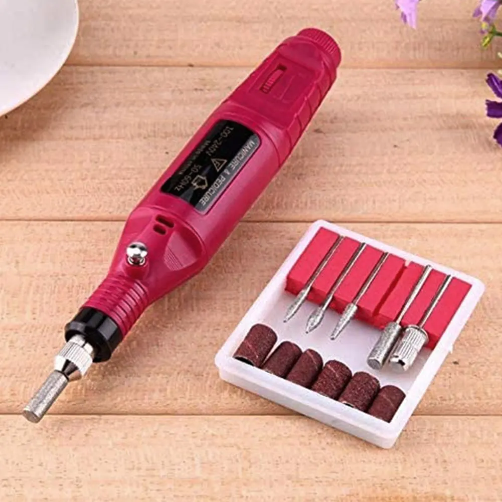 

1 Set Professional Electric Nail Drill Machine Manicure Machine Pedicure Drill Set Ceramic Nail File Nail Drill Equipment Tools