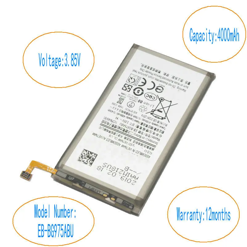 ISkyamS 1 х 4000 мАч литий-ионная расширенная батарея EB-BG975ABU для Samsung Galaxy S10 + плюс SM-G9750