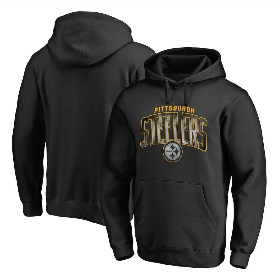 

Pittsburgh Мужские толстовки Steelers Pro Line от фирменного fanпитака дутый пуловер Повседневный Футбол Толстовка черный