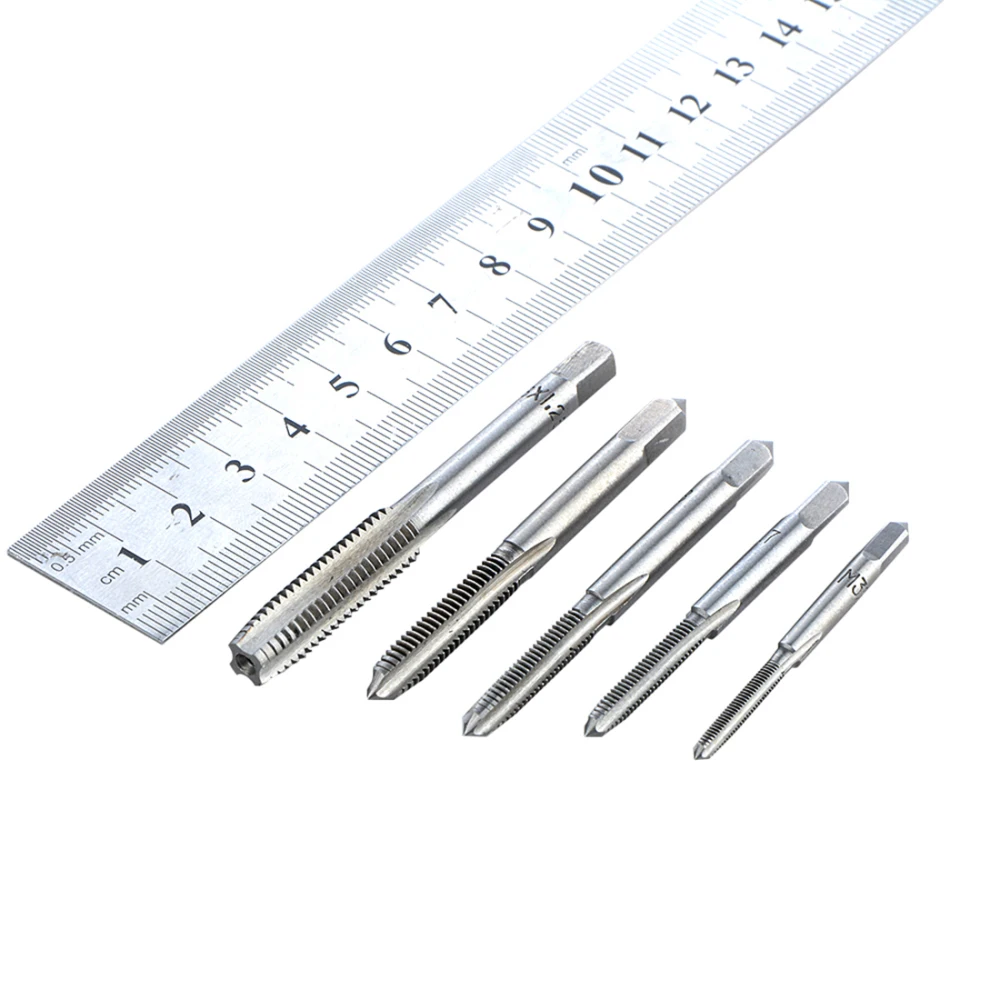 

5pcs Hss Machine Screw Thread Metric Plug Tap Screw Taps