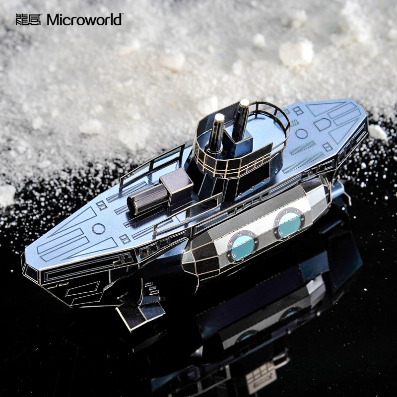 MMZ модель Microworld 3D металлическая головоломка подводной лодки DIY лазерная резка