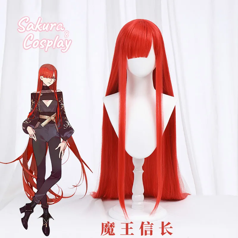 

Костюм Луны для косплея, FGO Fate Grand Order, Ода Нобунага, красный, длинный, прямой, термостойкие синтетические волосы + бесплатная шапочка для пари...
