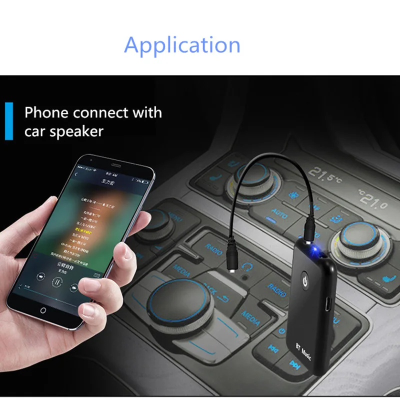 2 в 1 Беспроводной автомобильный fm передатчик с Bluetooth и Aux приемник адаптер MP3 плеер