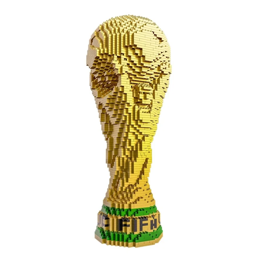 

3500pcs Mini Blocks Football Trophy Model Building Toy Brinquedos Bricks for Kids Funny Christmas Gift Children Birthday Present