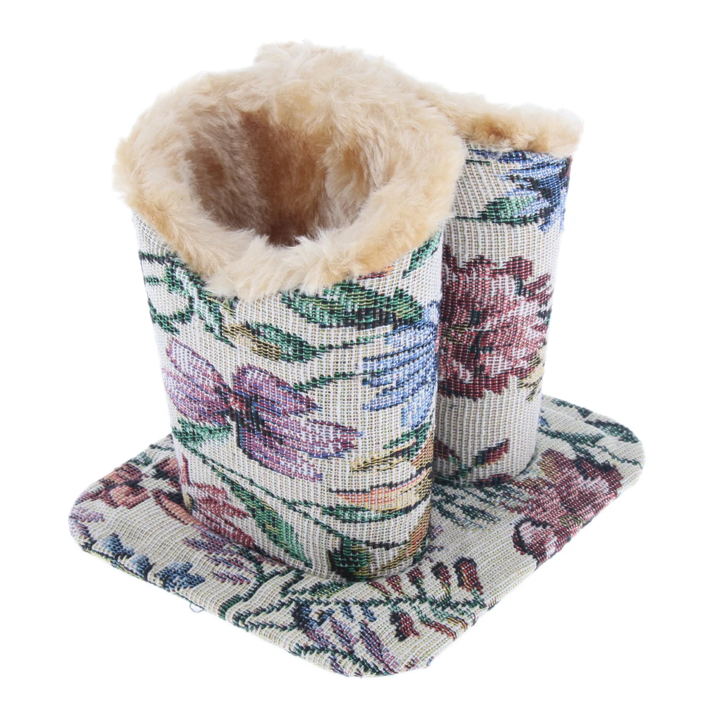 Двойная головка с плюшевой подкладкой вертикальная подставка под очки держатель