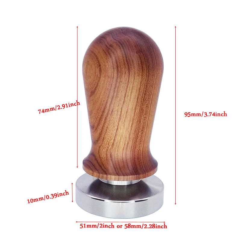 

Calibrated Tamper Pressure 58mm 51mm 53mm for Coffee and Espresso Mat Powder Hammer
