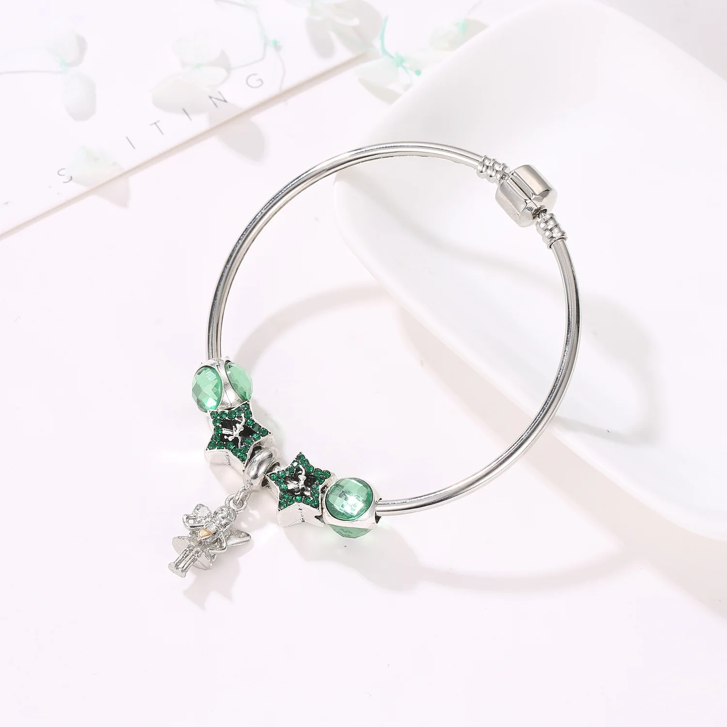 Цвет серебра талисман Пандора браслет и браслеты для женщин с муранскими